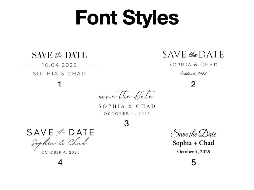 Save The Date Magnets